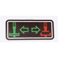 Aufkleber Zapfwellenkupplung, braun für Mercedes-Benz 1400 1500 1600 1800