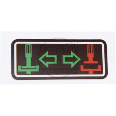 Aufkleber Zapfwellenkupplung, braun für Mercedes-Benz 1400 1500 1600 1800