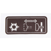 Aufkleber Startpilot, braun für Mercedes-Benz 1400 1500 1600 1800 Trac 1300