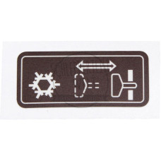 Aufkleber Startpilot, braun für Mercedes-Benz 1400 1500 1600 1800 Trac 1300