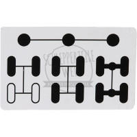 Aufkleber Allradschalter passend für Mercedes-Benz 700 800 900 Trac 65/70