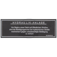 Aufkleber passend für Mercedes-Benz 1400 1500 1600 1800 Trac 1300 A4245840821