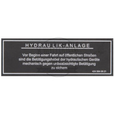 Aufkleber passend für Mercedes-Benz 1400 1500 1600 1800 Trac 1300 A4245840821