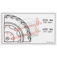 Aufkleber passend für Mercedes-Benz 1400 1500 1600 1800 Trac 1300