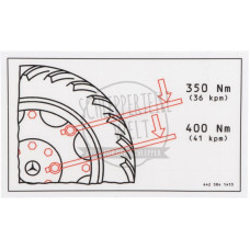 Aufkleber passend für Mercedes-Benz 1400 1500 1600 1800 Trac 1300