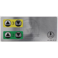 Aufkleber Hydraulikanschlüsse vorne für Mercedes-Benz 700 800 900 Trac 65/70