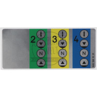 Aufkleber Bedienung Hydrauliksteuergeräte passend für Mercedes-Benz 700 800 900