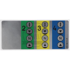 Aufkleber Bedienung Hydrauliksteuergeräte passend für Mercedes-Benz 700 800 900