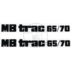Aufklebersatz Motorhaube, MB Trac 65/70 links und rechts für Mercedes-Benz 700