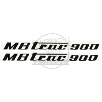 Aufklebersatz Motorhaube MB Trac 900 links und rechts Mittelschalter