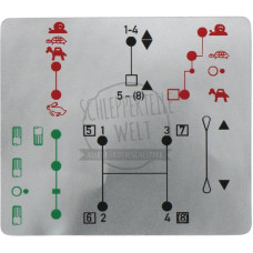 Aufkleber Schaltschema für Mercedes-Benz 700 800 900 Mittelschalter Trac 65/70 Aufkleber Schaltschema für Mercedes-Benz 700 800 900 Mittelschalter Trac 65/70