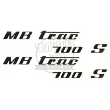 Aufklebersatz Motorhaube MB Trac 700 S links und rechts, Mittelschalter Aufklebersatz Motorhaube MB Trac 700 S links und rechts, Mittelschalter