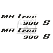 Aufklebersatz Motorhaube MB Trac 900 S links und rechts, Mittelschalter Aufklebersatz Motorhaube MB Trac 900 S links und rechts, Mittelschalter