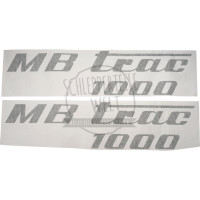 Aufklebersatz MB Trac 1000, olivgrün passend für Mercedes-Benz Trac 1000