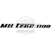 Aufklebersatz MB Trac 1100, schwarz für Mercedes-Benz 1300 1500 Trac 1100