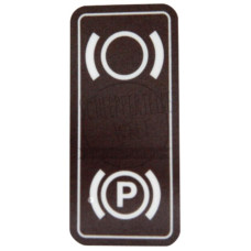 Aufkleber Handbremse, braun für Mercedes-Benz 1400 1500 1600 1800 Trac 1300