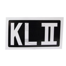 Aufkleber KL II passend für Steyr T 84 T 180a T 182 T 185 T 280a