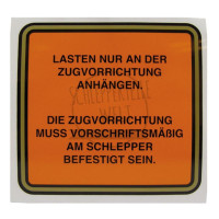 Aufkleber Zugvorrichtung für McCormick / IHC D 212 D 215 D 320 D 324 D 430 D 436