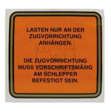 Aufkleber Zugvorrichtung für McCormick / IHC D 212 D 215 D 320 D 324 D 430 D 436