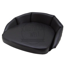 Sitzpolster schwarz, Rückenlehne 12 cm für Güldner G 25 McCormick / IHC D 212