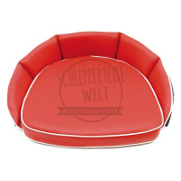 Sitzkissen rot, Rückenlehnenhöhe 12 cm für McCormick / IHC D 212 D 215 D 219