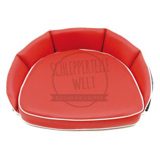 Sitzkissen rot, Rückenlehnenhöhe 12 cm für McCormick / IHC D 212 D 215 D 219 Sitzkissen rot, Rückenlehnenhöhe 12 cm für McCormick / IHC D 212 D 215 D 219