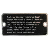 Kühlerschild passend für Hanomag R 40