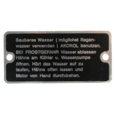 Kühlerschild passend für Hanomag R 40