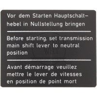 Aufkleber Startvorgang Ersatz für Mercedes-Benz A4375840026