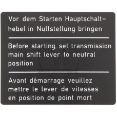 Aufkleber Startvorgang Ersatz für Mercedes-Benz A4375840026