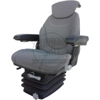 Granit Sitz Stoff mechanisch gefedert - Traktositz - Schleppersitz 360 Drehung