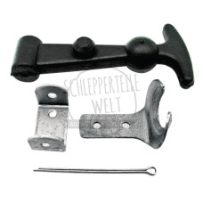 2x Haubenhalter-Satz kpl. mit Halterung, mittellang