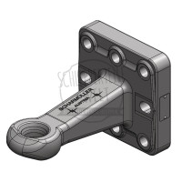 Zugöse Lochbild mm 145 x 145 Zugöse 40 mm 42 mm stark Stützlast kg 3000
