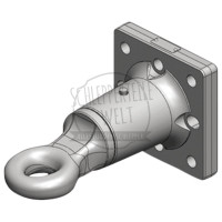 Zugöse Pick-up Hitch Lochbild mm 145 x 145 Zugöse 50 mm Stützlast kg 3000