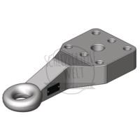 Zugöse Ausführung Flansch, D-Wert kN 84.2, Lochbild mm 130 x 115
