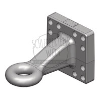 Zugöse Lochbild mm 160 x 160 Zugöse 50 mm Stützlast kg 4000