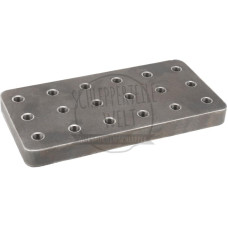 Anschweißplatte Lochbild mm 4 x 100x100 x 110 Gewinde M16 Abmessungen mm 324 x 162 x