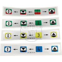 Aufkleber Bedienung Hydrauliksteuergeräte für Mercedes-Benz Trac 1300 1400 1500 1800