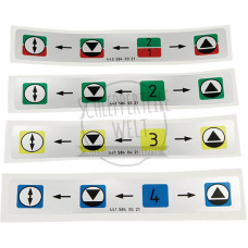 Aufkleber Bedienung Hydrauliksteuergeräte für Mercedes-Benz Trac 1300 1400 1500 1800