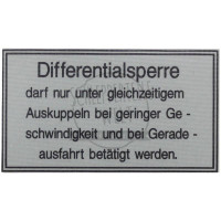 Aufkleber Differential passend für Güldner