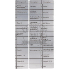 Aufkleber Sicherungskasten passend für Mercedes-Benz