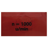 Aufkleber Zapfwellengeschwindigkeit 1000 für Hanomag 701 Brillant 601 Robust 901