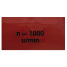 Aufkleber Zapfwellengeschwindigkeit 1000 für Hanomag 701 Brillant 601 Robust 901