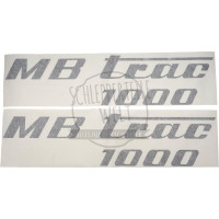 Aufklebersatz MB Trac 1000, schwarz passend für Mercedes-Benz Trac 1000