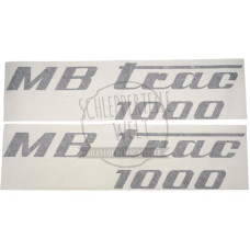 Aufklebersatz MB Trac 1000, schwarz passend für Mercedes-Benz Trac 1000