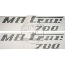 Aufklebersatz MB Trac 700, olivgrün passend für Mercedes-Benz Trac 700