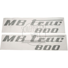 Aufklebersatz MB Trac 800, olivgrün passend für Mercedes-Benz Trac 800