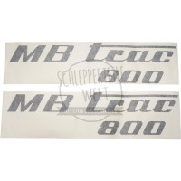 Aufklebersatz MB Trac 800, schwarz passend für Mercedes-Benz Trac 800