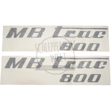 Aufklebersatz MB Trac 800, schwarz passend für Mercedes-Benz Trac 800