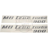Aufklebersatz MB Trac turbo 900, schwarz passend für Mercedes-Benz Trac 900